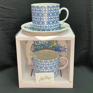 Lilly Pulitzer Teacup Saucer Set